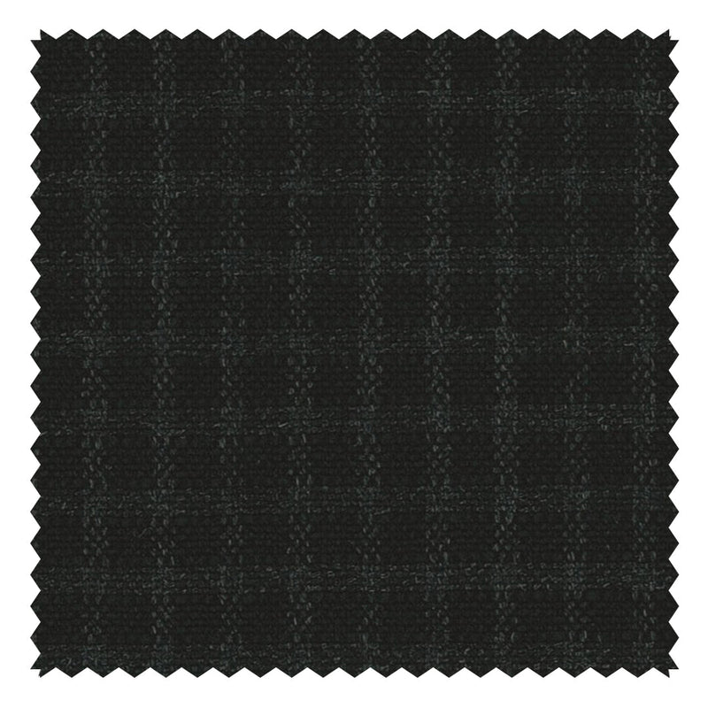 Charcoal Shadow Block Check (Plaid) "Crispaire" Suiting