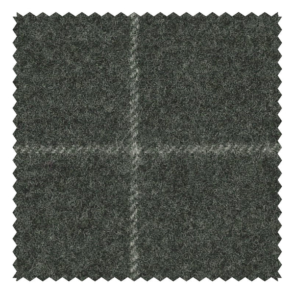 Grey Chalk Windowpane "Classic Woollen Flannel"