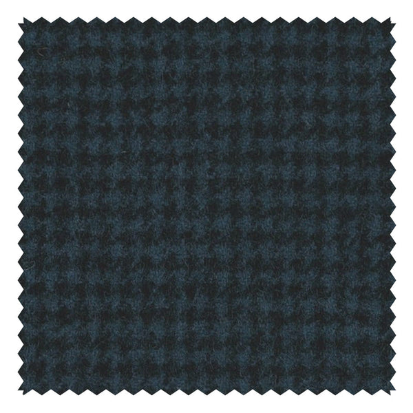 Navy Houndstooth "Classic Woollen Flannel"