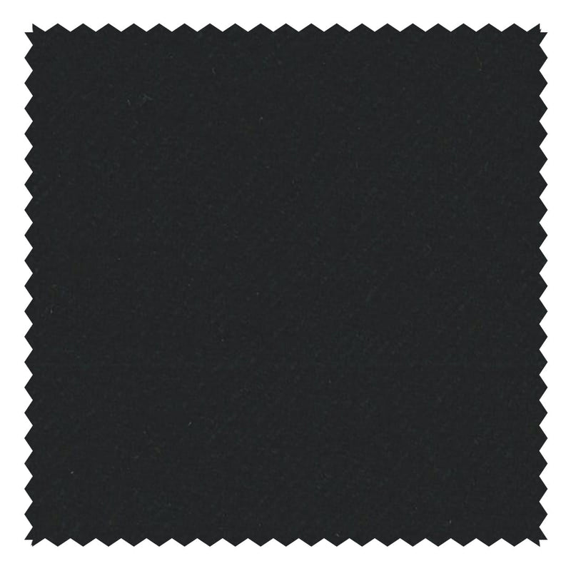 Black Solid "Classic Woollen Flannel"