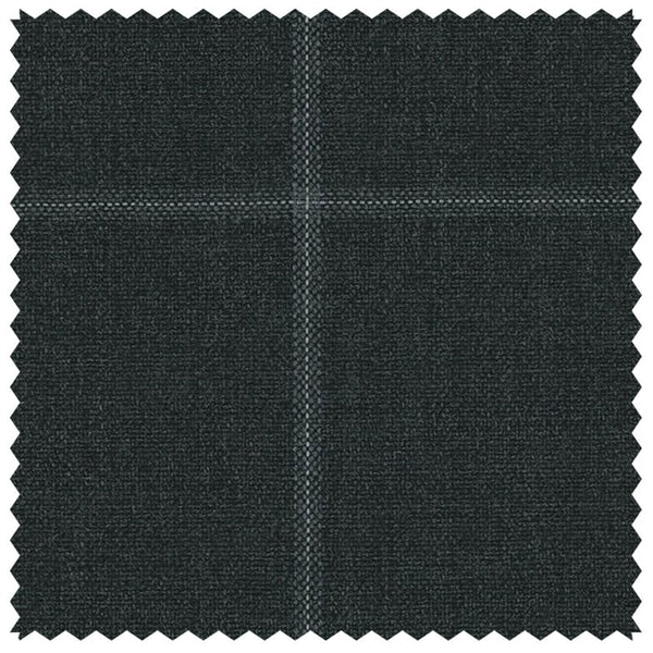 Charcoal Diffused Windowpane "Cape Horn Lightweight" Suiting