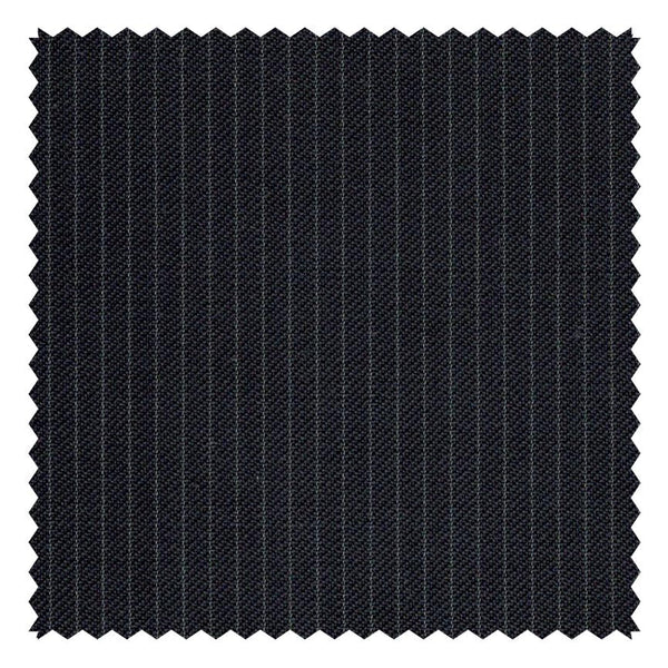 Midnight Blue "Four Seasons" Narrow Pinstripe