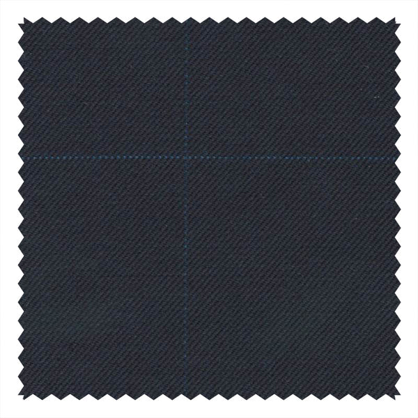 Navy/Royal Blue Pin Dot Windowpane "Royal Mile 1976" Suiting