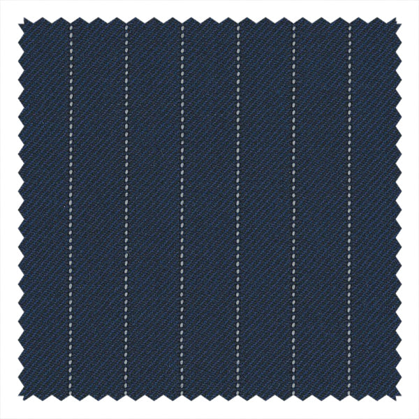 French Blue Pin Dot Stripe "Perennial Classics" Suiting