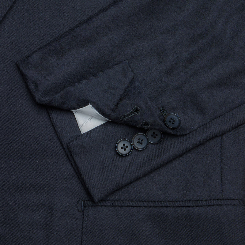 Three-Piece Black Flannel Suit