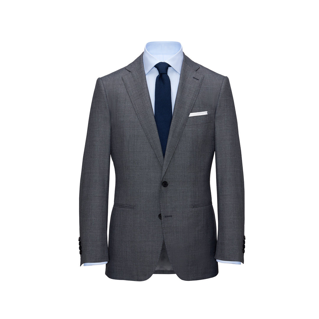 Two-Piece Grey Glen Check Lightweight Suit – Mason & Sons US