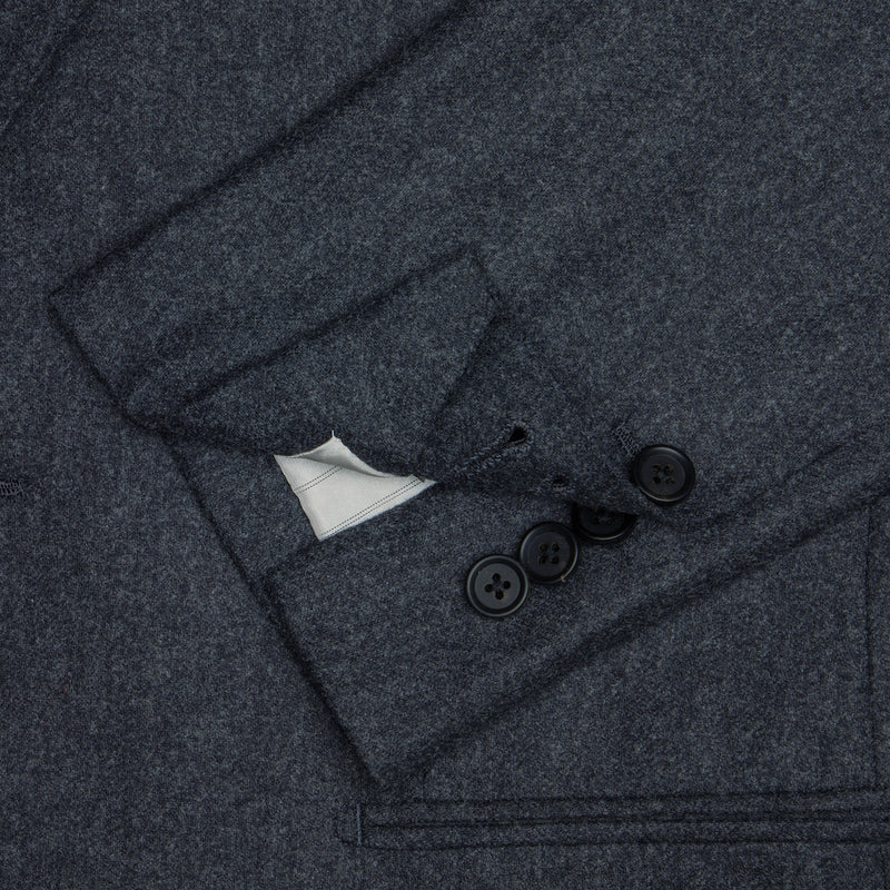 Three-Piece Charcoal Flannel Suit