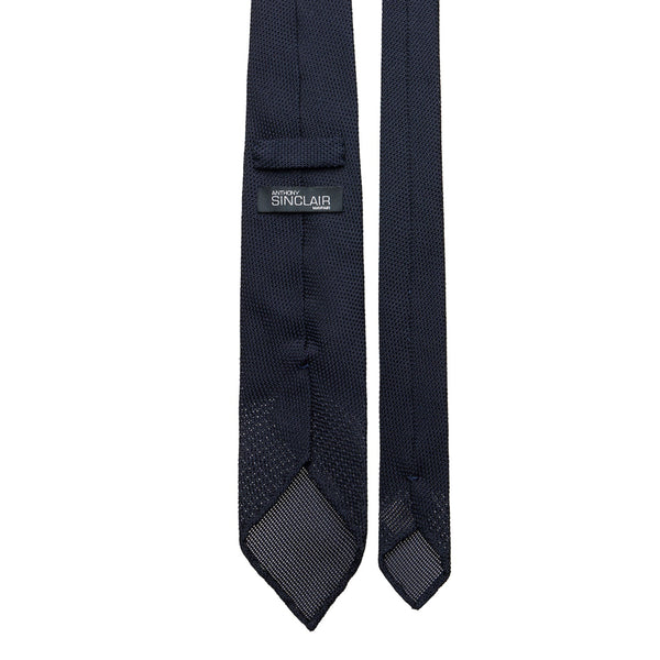 Dark Navy Grenadine Necktie