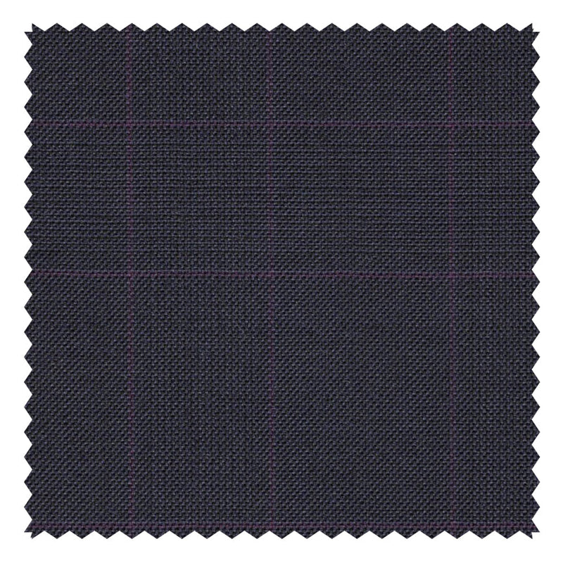 Navy Glen Check with Purple Windowpane "Summer in the City" Suiting