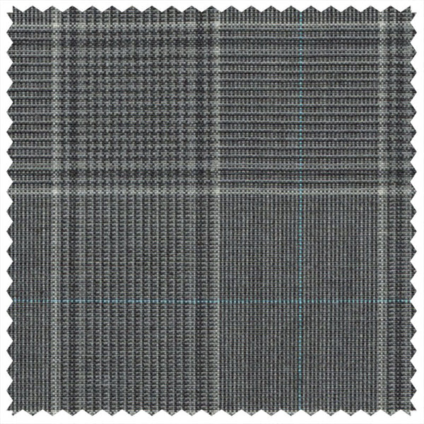 Light Grey Mock Glen Check with Mint Deco "Gostwyck Lightweight" Suiting