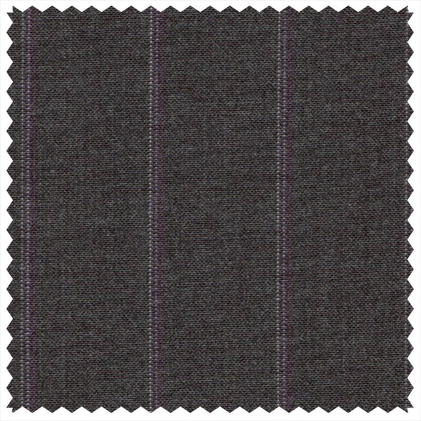 Dark Grey/Purple Gradient Stripe "Gostwyck Lightweight" Suiting