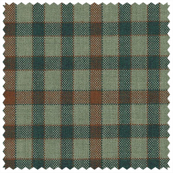 Light Green/Burnt Orange Gunclub Check "Summer Ascot" Jacketing