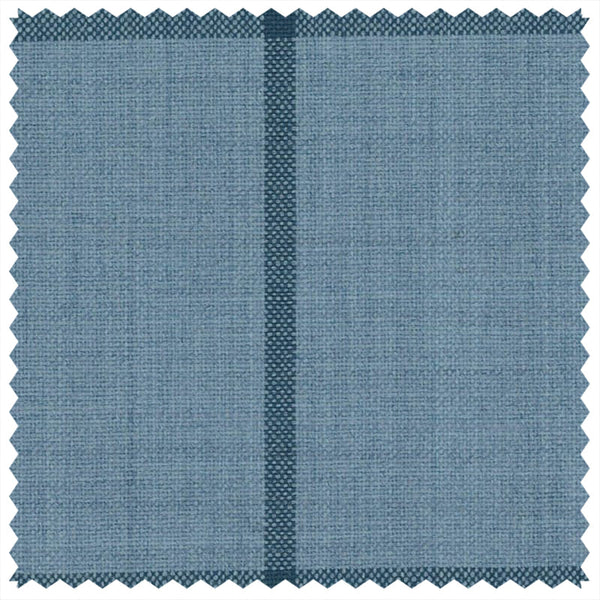 Light Blue/Navy Windowpane "Summer Ascot" Jacketing