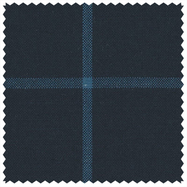 Navy/Blue Windowpane "Summer Ascot" Jacketing