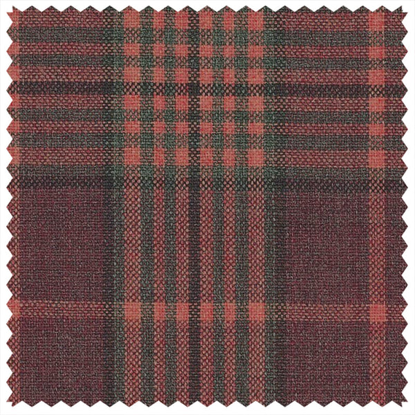 Red Tonal Glen Check "Summer Ascot" Jacketing