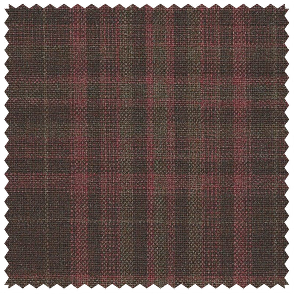 Maroon Tonal Glen Check "Summer Ascot" Jacketing