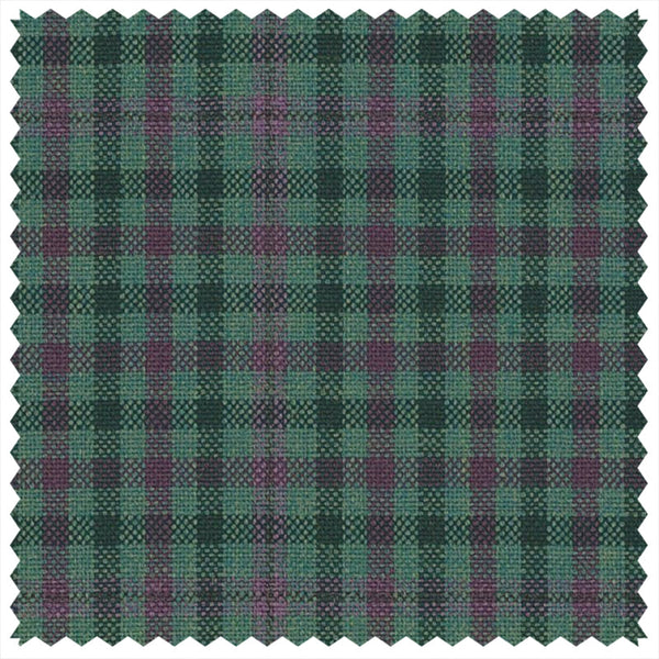 Emerald/Plum Gunclub Check "Summer Ascot" Jacketing