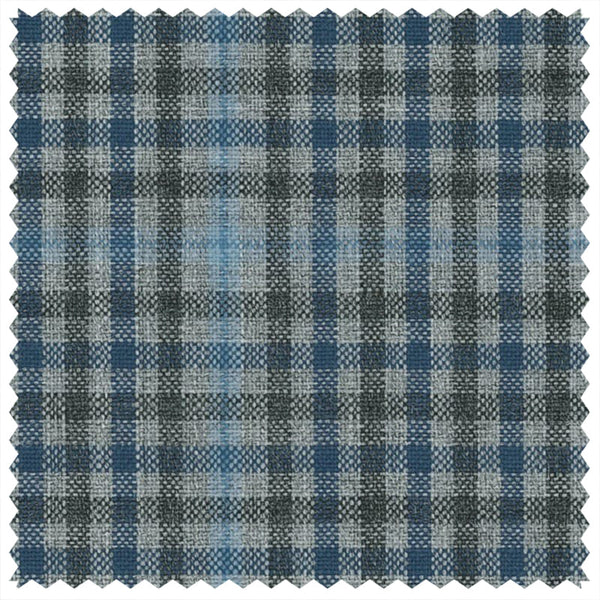 Grey/Blue Gunclub Check "Summer Ascot" Jacketing