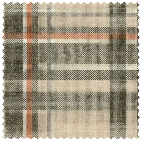 Tan/Orange Tartan Check "Summer Ascot" Jacketing