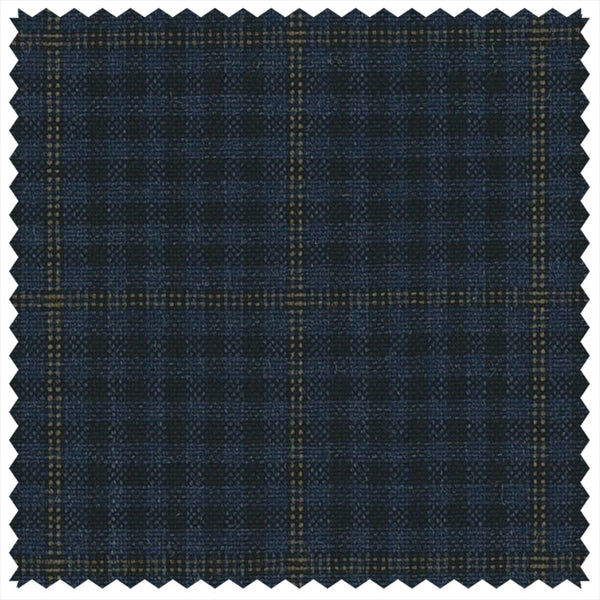 Navy Gunclub with Brown Windowpane "Summer Ascot" Jacketing