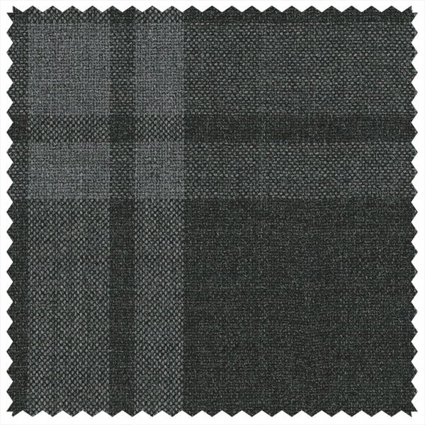 Charcoal Tonal Block Check "Summer Ascot" Jacketing