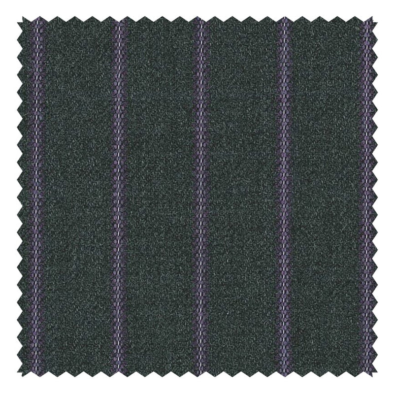 Charcoal/Lilac Guarded Stripe "Cape Horn" Suiting