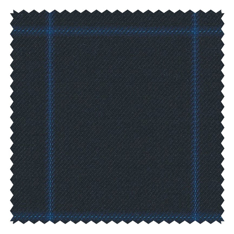 Navy/Royal Guarded Windowpane "Cape Horn" Suiting