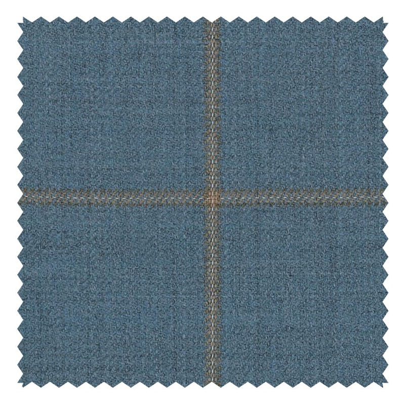 Blue/Yellow Guarded Windowpane "Cape Horn" Suiting