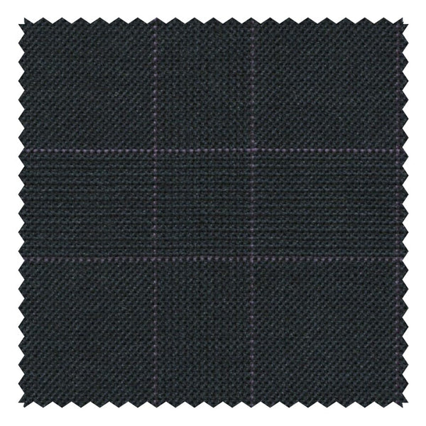 Navy/Purple Glen Check "Cape Horn" Suiting