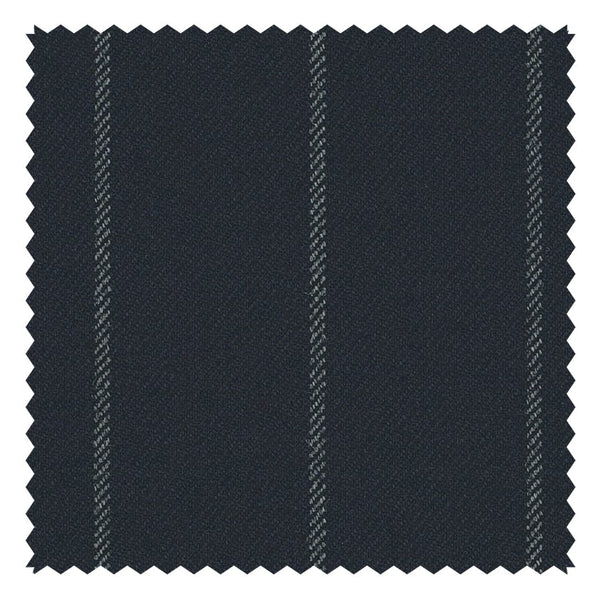 Navy Wide Chalk Stripe "Cape Horn" Suiting