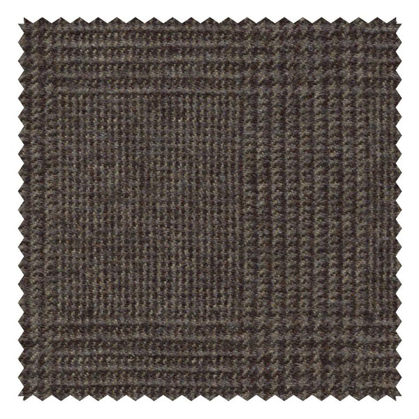 Slate Brown Glen Check "Classic Worsted Flannel"