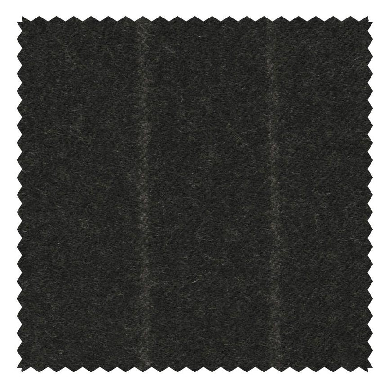 Charcoal Chalk Stripe "Classic Worsted Flannel"
