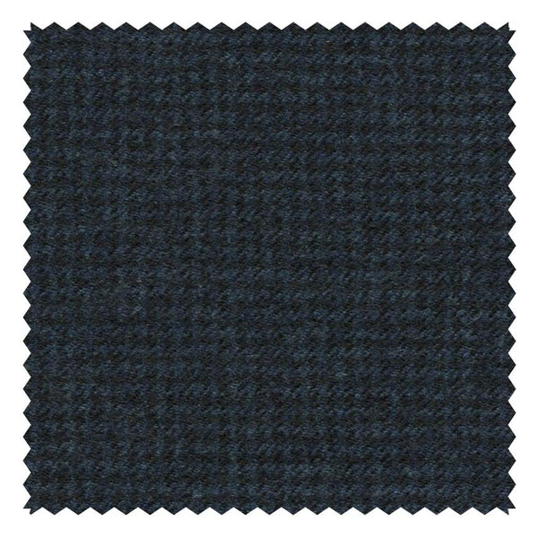 Dark Navy Houndstooth "Classic Worsted Flannel"