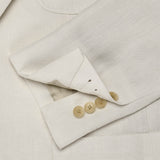 Two-Piece Cream Linen Suit