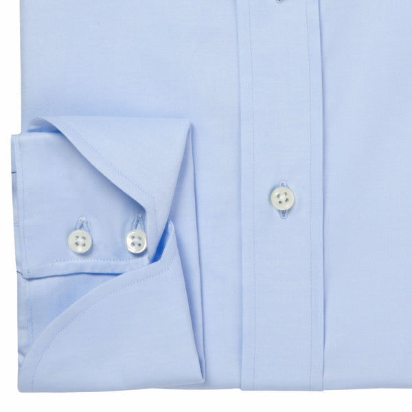 Blue Fine Twill Cocktail Cuff Shirt