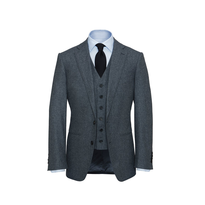 Three-Piece Mid Grey Flannel Suit