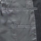 Two-Piece Grey Herringbone Suit