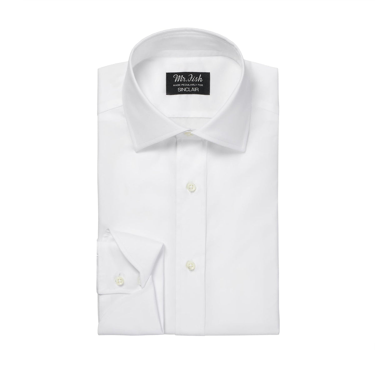 WhiteFineTwillCocktailCuffShir