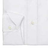 White Fine Twill Cocktail Cuff Shirt